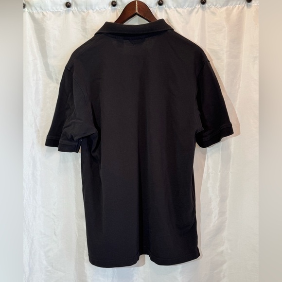IZOD Black Polo Shirt Men’s Size Large 100% Cotton Short Sleeve - Picture 8 of 10